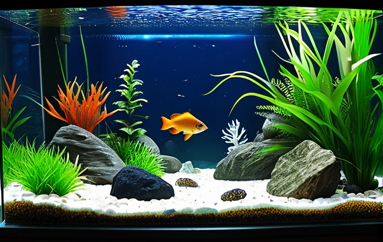 Tranquil Fish Tank Scene**
A vibrant and healthy community fish tank, fully clothed colorful fish swimming peacefully among lush green plants and decorative rocks, water is crystal clear, proper finger count, perfect anatomy, natural proportions, gentle lighting, safe for work, appropriate content, fully clothed, professional, modest, family-friendly.
**