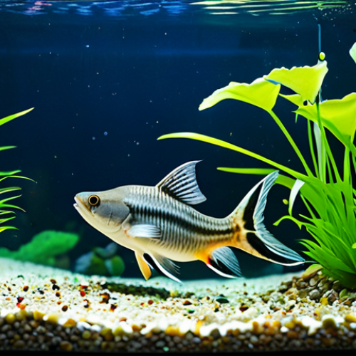 **

"A group of Corydoras catfish peacefully foraging for food at the bottom of a well-maintained aquarium, fully clothed, appropriate content, safe for work, perfect anatomy, natural proportions, professional aquarium photography, bright lighting, clear water, healthy plants."

**