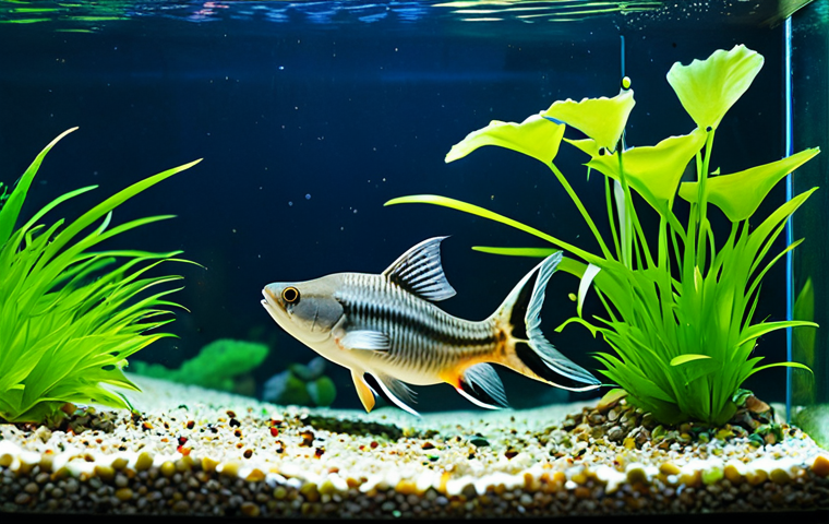 **
"A group of Corydoras catfish peacefully foraging for food at the bottom of a well-maintained aquarium, fully clothed, appropriate content, safe for work, perfect anatomy, natural proportions, professional aquarium photography, bright lighting, clear water, healthy plants."
**