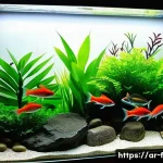 Home 20 네온테트라 관리법 - A vibrant aquarium scene featuring a well-maintained neon tetra tank with a minimum of six neon tetr...