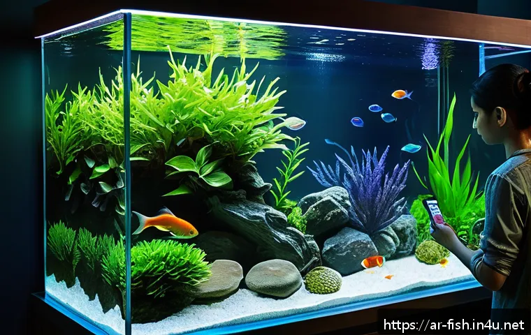 관상어 재테크 방법 - A vibrant indoor aquarium scene designed for an Arabic-speaking fish enthusiast, showcasing a medium...